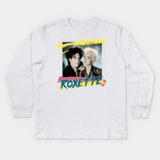 Roxette / 80s Styled Original Fan Design Kids Long Sleeve T-Shirt